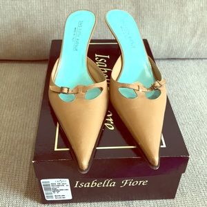 Isabella fiore kitten heel slides